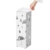 SONGMICS Paraplystativ i metal, firkantet paraplyholder, hvid - Billede 6