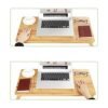 SONGMICS Bamboo Laptop-skrivebord, foldbart sengebord, til venstrehåndede - Billede 2