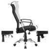 SONGMICS Ergonomisk kontorstol Drejestol Polstret Sort - Billede 4