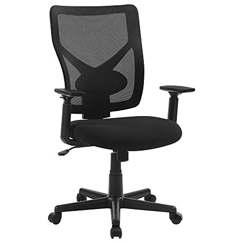 SONGMICS Mesh kontorstol, ergonomisk stol med vippemekanisme, sort 1 ergonomisk stol