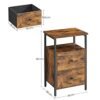 VASAGLE sengebord, 38 x 28 x 60 - Billede 3