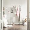 Songmics tøjstativ, grå, (101-163) x 49 x (113-198) cm - Billede 2