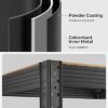 SONGMICS reol, industrielle, justerbare opbevaringshylder, brun og sort - Billede 5