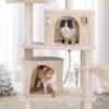 Feandrea kattetræ, højt kattårnet, 2 huler, beige - Billede 4