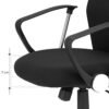 SONGMICS Ergonomisk kontorstol Drejestol Polstret Sort - Billede 5