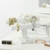 Smykkeholder Smycken Stand Ørering Halskæde Armbåndsholder Hvid - Billede 2