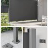 SONGMICS 160 x 400 cm (H x L), Sidemarkise, Privatlivsbeskyttelse, Solskærm, Sidegardin, Smoky Grey - Billede 6