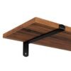 SONGMICS Væghylder Sæt på 2, 60 x 20 x 7 cm, svævende hylder, Brun og Sort - Billede 5