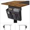 SONGMICS elektrisk skrivebord, hukommelsesfunktion vintage brun/sort - Billede 7