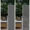 SONGMICS 160 x 400 cm (H x L), Sidemarkise, Privatlivsbeskyttelse, Solskærm, Sidegardin, Smoky Grey - Billede 4