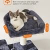 Feandrea kattetræ, XXL Cat Condo, 164 cm, Smoky Grey - Billede 3