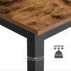 VASAGLE Barbord, Industrielt køkkenbord, Spisebord med massivt metalstel, trælook - Billede 6