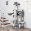 Feandrea kattetræ, Play Tower 164 cm, lysegrå - Billede 3