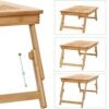 SONGMICS Bamboo Laptop Skrivebord, Sammenklappeligt Sengebord - Billede 5