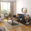 VASAGLE industrielt sidebord, endebord, sengebord med nethylde, rustik brun - Billede 2