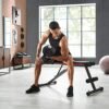 Sæt med 2 Støbejernshåndvægte 2 X 30 Kg Vægtskiver Justerbar til Mænd Kvinder Træning Stålgreb Fitnesstræning Vægtløftning Hjemmegymnastik Sort - Billede 3