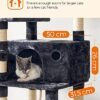 Feandrea kattetræ, XXL Cat Condo, 164 cm, Smoky Grey - Billede 4