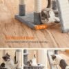 Feandrea Cat Tree, XXL Cat Condo 172 cm, lysegrå - Billede 6