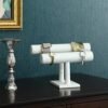 Smykkeholder Smycken Stand Ørering Halskæde Armbåndsholder Hvid - Billede 3