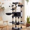 Feandrea kattetræ, XXL Cat Condo, 164 cm, Smoky Grey - Billede 2