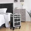 Låsbart Makeup-etui – Makeup Trolley med Hjul til Organiseret Skønhed, Sort - Billede 2