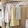 SONGMICS 50 stk., skridsikre bøjler, pladsbesparende, 360° drejekroge,, hvid - Billede 2