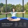Trampolin 305 Cm (10 Fod), Udendørs Baggårdstrampolin, Tüv Rheinland GS-certifikat, med Indkapsling Sikkerhedsnet, Fjederbeskytter, Stige, Holder 150 Kg, Blå - Billede 7