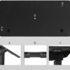 SONGMICS Elektrisk bordplade glat kant melaminbetræk MDF 120x60x1,8 cm Sort - Billede 7