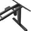 SONGMICS Bordstel, Skrivebordsstel, Elektrisk skrivebord, Længdejusterbar, Stål, sort - Billede 4