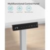 Songmics højde-justerbar elektrisk skrivebord, skrivebords stativ, hvid - Billede 4