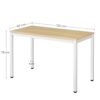 Vasagle Computer Desk, Study Table, Stable Office Desk, Large Gaming Desk, Easy Assembly, For Home and Office, med justerbare nivelleringsfødder, 120 x 60 x 76 cm LWD64N - Billede 7