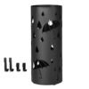 Metalstativ, Rund Paraplyholder, med Kroge og Drypbakke, 49 X Ø 19,5 Cm, Sort , 19,5 X 49 Cm (dia. X H) - Billede 7