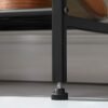 Songmics 8-lags Slim Shoe Rack, skoopbevaringsarrangør Stand, 16-24 par sko, rumbesparende med stor kapacitet, lodret metal sko hyldeopbevaring, 44,6 x 30,5 x 128,5 cm, sort LMR028B01 - Billede 7