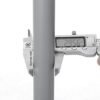 Songmics dobbelt tøjskinne, udvideligt tøjstativ fra 87 til 150 cm, rullende tøjstativ med hylde, robust struktur, maks. Statisk belastning 70 kg, til tøjtørklæder, grå LLR13GY - Billede 7