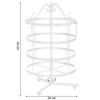 Songmics Jewellery Holder Jewellery Stand Metal Earring Halskæde armbånd Holder White JDS055 - Billede 7