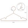 Songmics 20 Stykke Børn/Baby Rose Gold Metal tøj bøjler 35 cm - Billede 7