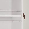 Vasagle skandinavisk stil 6 -lags reolopbevaringshylde til stue kontor soveværelse undersøgelse 40 x 24 x 178,5 cm hvid LBC167T14 - Billede 7