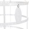Songmics Jewellery Holder Jewellery Stand Metal Earring Halskæde armbånd Holder White JDS055 - Billede 5