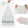 Songmics DrawString Bin Bags, Bin Liners til 30L Rubbish Bins, Code 30A, Custom Fit, 2 Rolls, 90 stykker, White KRB30A02 - Billede 6
