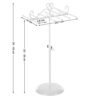 Songmics Jewellery Display Stand Holder, Metal Jewellery Rack Tree, til halskæder, chokere, armbånd, øreringe, gave til piger kvinder, hvid JJS04WT - Billede 5