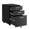 Songmics Office Chest of skuffer, kommode, Lockable File Cabinet, sort - Billede 5