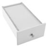 Toiletbord Sæt med Skammel og 360 Grader Roterende Spejl Toiletbord 5 Skuffer Toiletbord Let At Samle Soveværelse Hvid - Billede 5