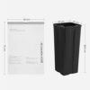 Songmics DrawString Bin Bags, Bin Liners til 30L Rubbish Bins, Code 30A, Custom Fit, 2 Rolls, 90 stykker, White KRB30A02 - Billede 5