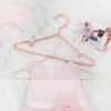 Songmics 20 Stykke Børn/Baby Rose Gold Metal tøj bøjler 35 cm - Billede 3