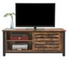 Vasagle Industrial TV Stand for TV'er op til 48 tommer, tv -skab med skydedøre og 2 hylder, Lowboard i stuen Soveværelse Hallway, stål, 110 x 40 x 45 cm, rustik brun LTV41BX - Billede 6