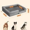 Feandrea hundeseng Ortopædisk sofa vaskbar skridsikre grå PGW076G02 - Billede 6