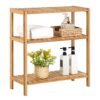 Songmics bambushylder til badeværelset/køkken/sko rack, 60 x 26 x 66 cm - Billede 7