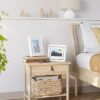 Songmics RPF258W01 Sæt med 2 roterende fotorammer til 5 x 7 tommer fotos med 2 glaspaneler til stående eller hængende MDF White - Billede 7