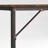 Stærk stålramme til Vasagle skrivebord, rustik stil og industriel design.