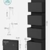 Songmics Over-door Storage, Wall Hanging Opbevarings organisator, 33,5 x 12 x 100 cm, sort - Billede 7